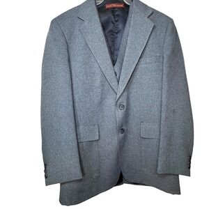 Vintage Levis Blue Jacket Vest Action Suit Mens 38S StaPrest Sport Coat 70s 80s